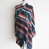 acrylic jacquad poncho