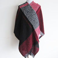 acrylic boucle yarn poncho