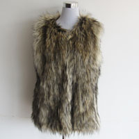 fake fur poncho
