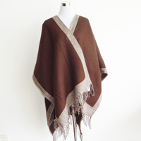 acrylic double layer poncho