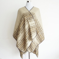 acrylic stripe poncho
