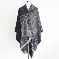 jacquard poncho