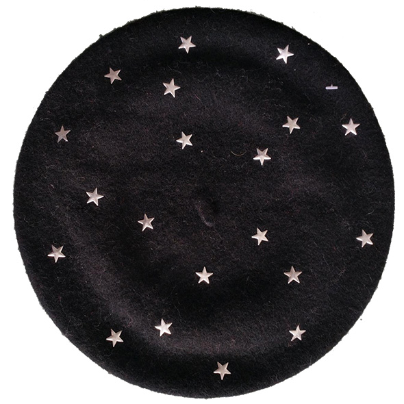 wool beret with star