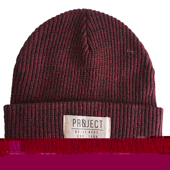 acrylic beanie with signature