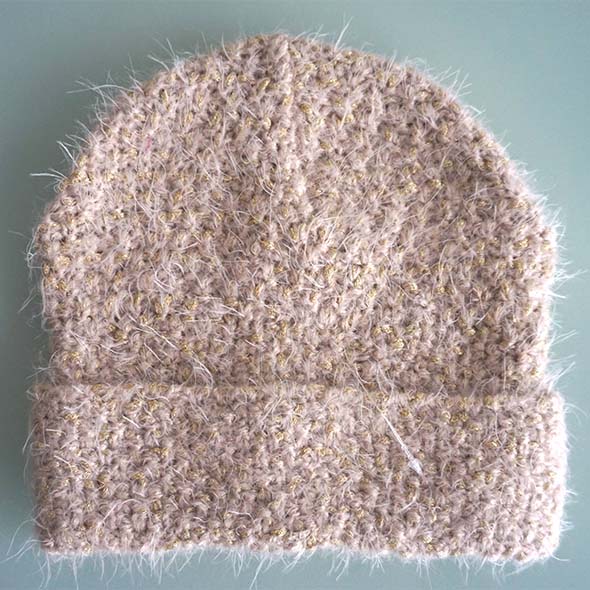 feather beanie