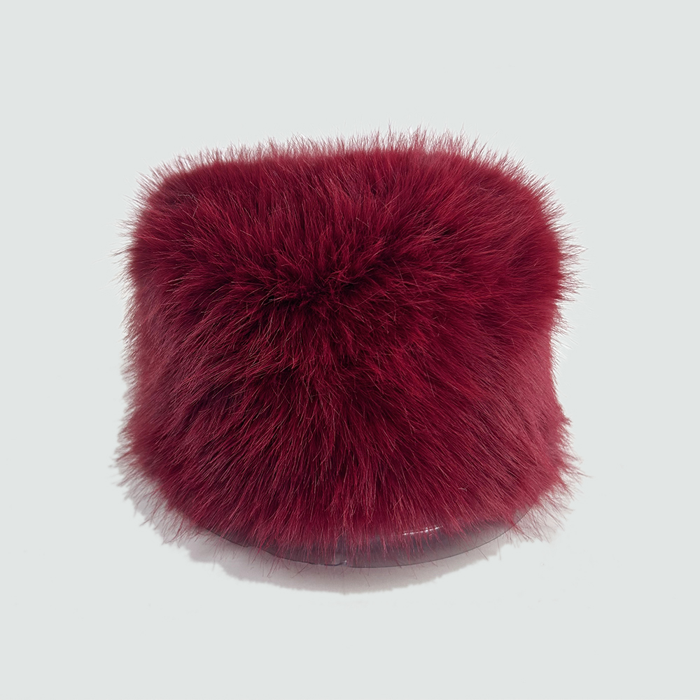 Fake Fur Pillbox Hat
