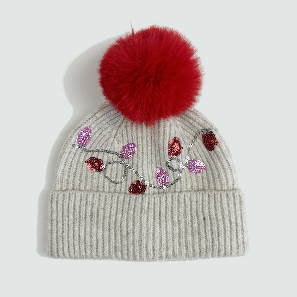 beanie with pompom