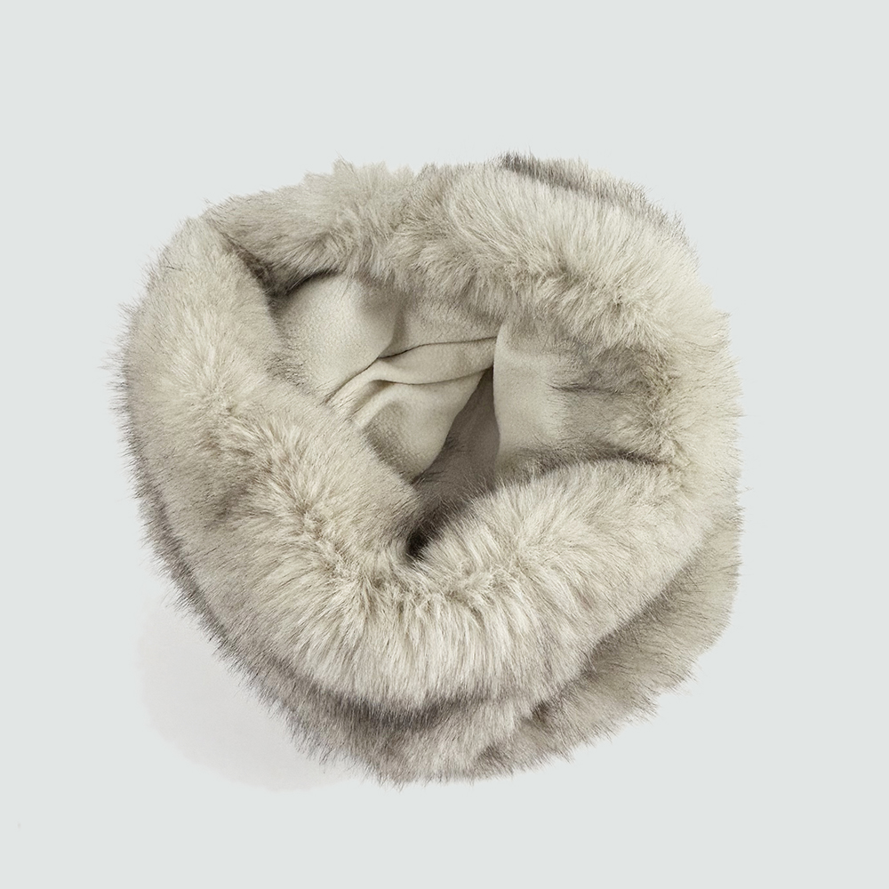 fake fur loop scarf