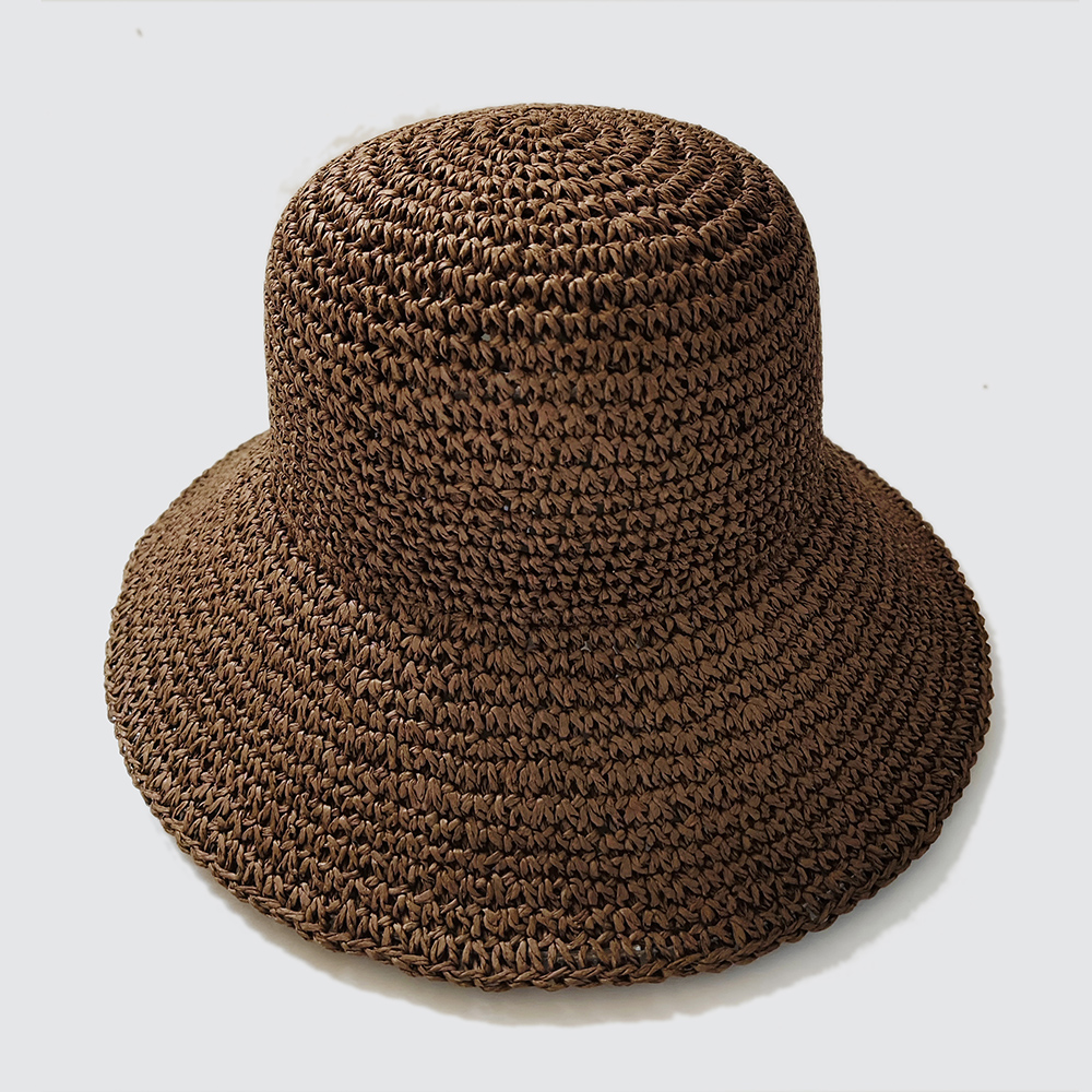 Straw bucket hat